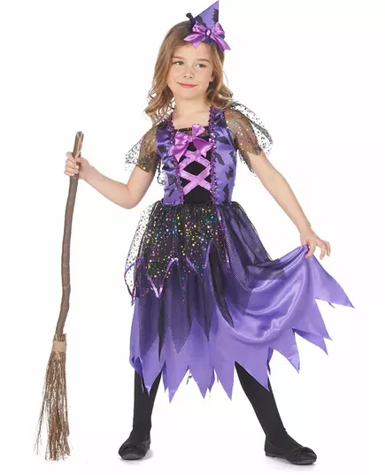 Stardust witch costume for girls, Size: 4-6 years (110-120 cm)
