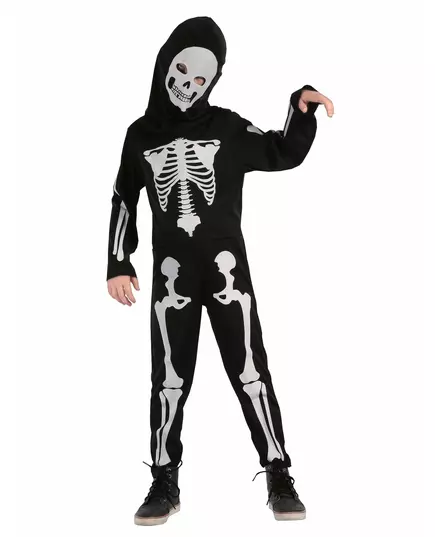 Articulated skeleton costume for children, Size: 10-12 years (130-140 cm)