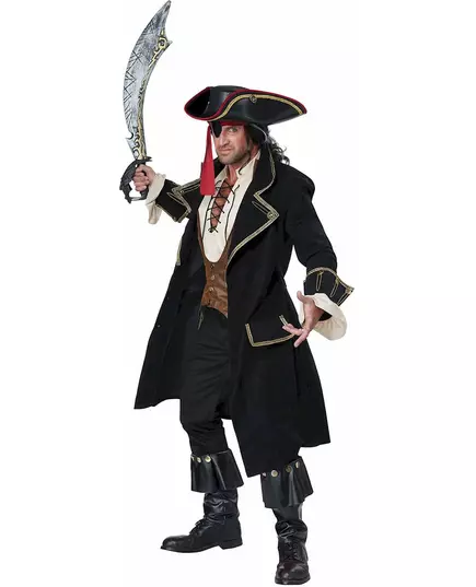 Deluxe piratkostyme for menn, Størrelse: X-Large