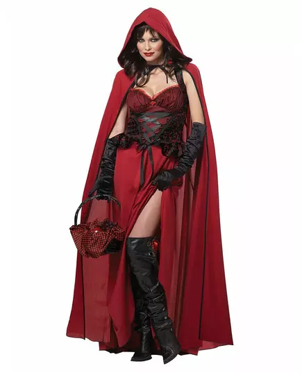 Onde Rødhette Halloween-kostyme, Størrelse: Medium (40/42)