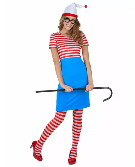Women's Striped Hiker Costume, Size: Large