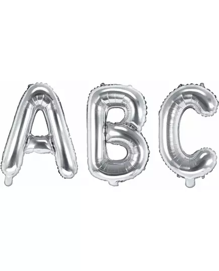 32 cm silver letter foil balloon, Size: R