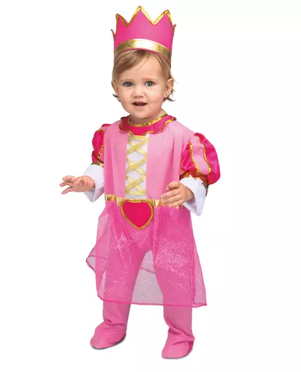 Baby pink princess crown costume, Size: 1–2 years(80–92 cm)