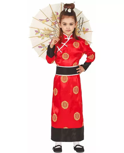 Red Chinese girl costume, Size: 9 years (125-135 cm)