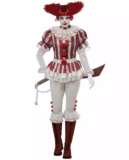 Psycho clown costume for women, Size: XS(36/38)