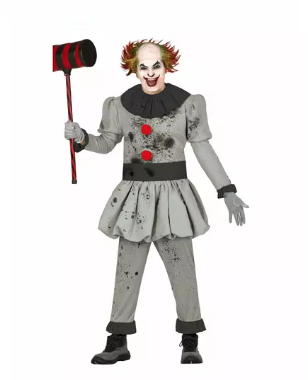 Psychopathic clown costume for men, Size: L(52-54)
