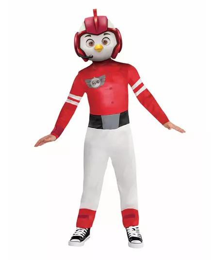 Guttekostyme med Rod Top Wing-maske og -jumpsuit, Størrelse: 4–6 år