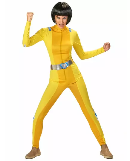 Women's Yellow Shock Spy Costume, Size: M