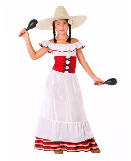 Mexican girl costume, Size: 5-6 years(115/130 cm)