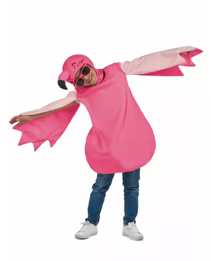 Flamingokostyme for barn, Størrelse: 7–9 år(120–130 cm)