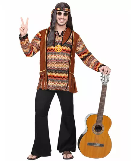 Men's nature hippie costume, Size: X-Large