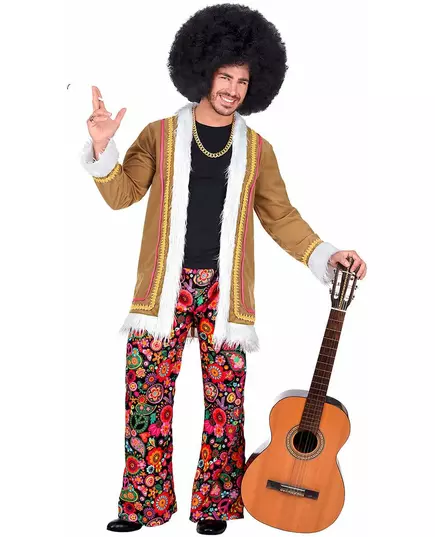 Woodstock hippiekostyme for menn, Størrelse: Medium