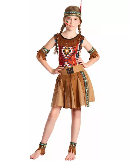 Indisk jentekostyme, Størrelse: 13–14 år (140–152 cm)