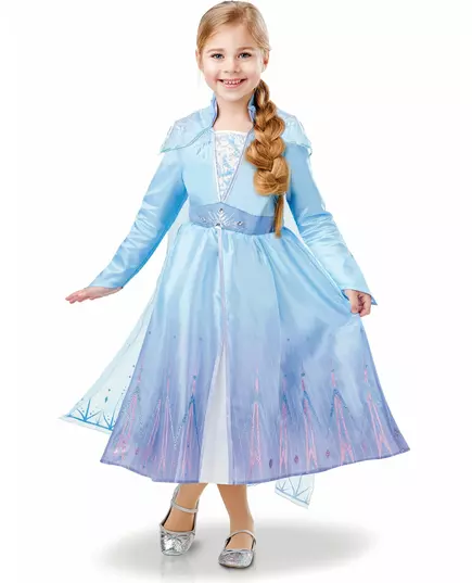 Luksuriøst Elsa Frost 2-kostyme til jenter, Størrelse: 9–10 år (134 – 140 cm)