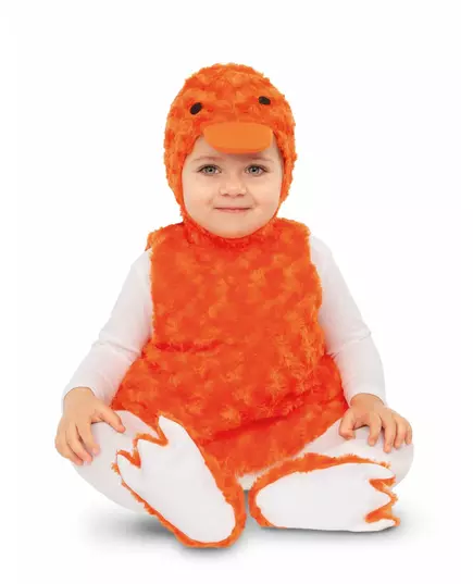 Liten oransje plysjandkostyme, Størrelse: 7–12 måneder (74–80 cm)