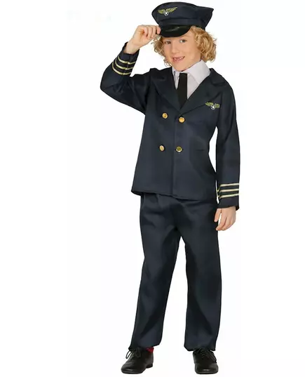 Flypilotkostyme til gutt, Størrelse: 10–12 år (142–148 cm)