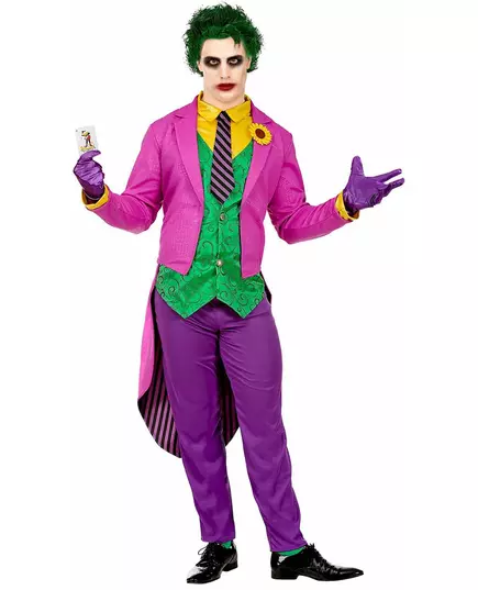 Crazy purple psychopath costume for men, Size: Large