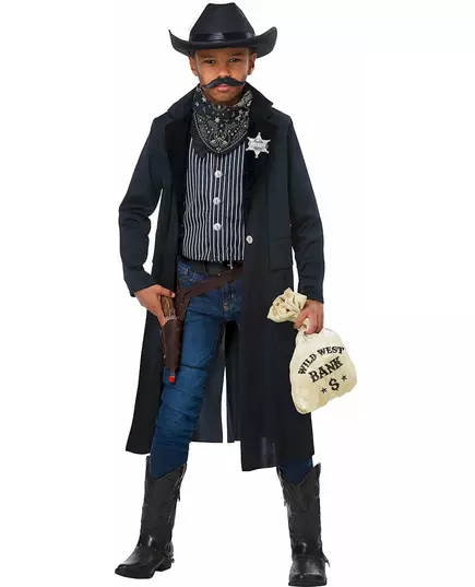 Barnas sheriffkostyme, Størrelse: 12–14 år (155 cm)