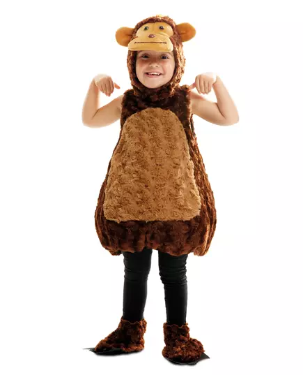 Children's plush monkey costume, Size: 6 years (110 - 122 cm)