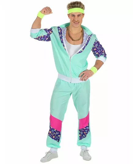 Men's 80s tracksuit costume, Size: XX-Large