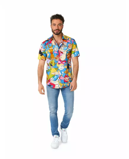 90-talls Nickelodeon-tegneserieskjorte for voksne fra Opposuits, Størrelse: XX-Large (EU 60-62)