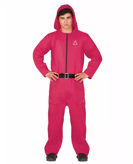 Rosa keeperjumpsuit til menn, Størrelse: Large (52-54)