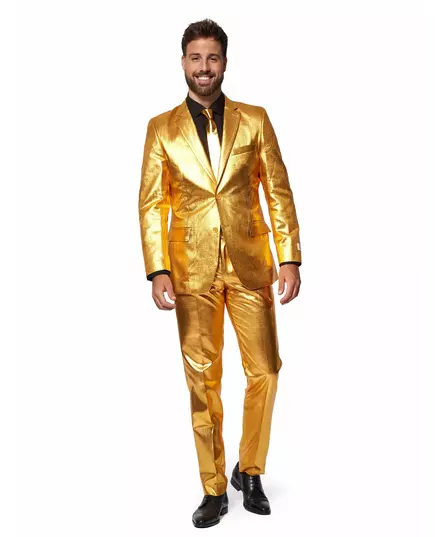 Mr. Groovy Gold-kostyme til menn fra Opposuits, Størrelse: X-Large (EU 56-58)