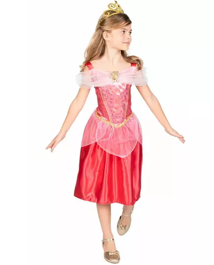 Klassisk Aurora Tornerose-kostyme til jenter, Størrelse: 3–4 år (97–109 cm)