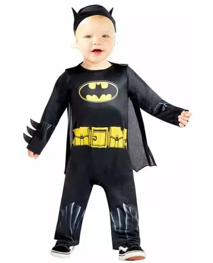 Batman-kostyme til baby, Størrelse: 2–3 år (94–98 cm)