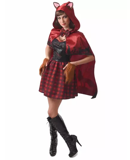 Women's Werewolf Riding Hood Costume, Size: Small