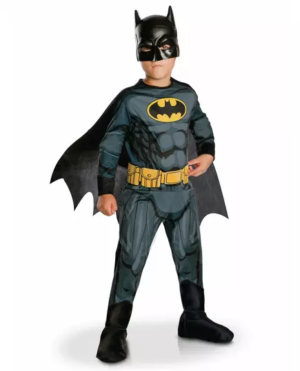 Classic Batman Justice League Boys Costume, Size: 5-6 years (110 to 116 cm)
