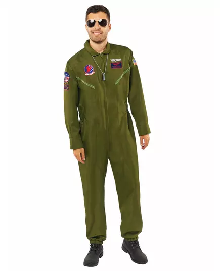 Top Gun jumpsuit costume for men, Size: X-Large