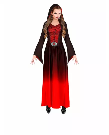 Red Gothic Vampire Lady Costume for Women, Size: Large