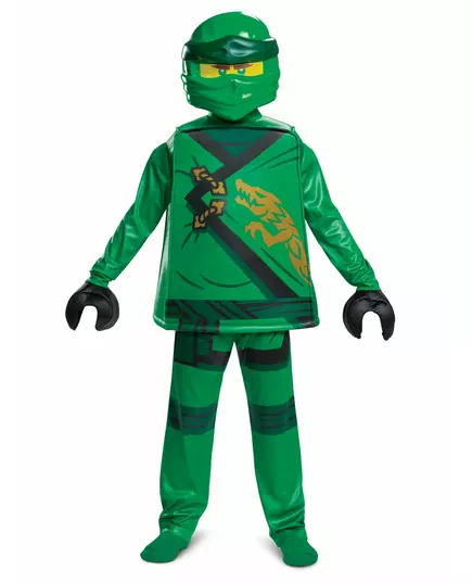 Lloyd Ninjago® Deluxe-kostyme – LEGO Kids, Størrelse: 5–6 år (109–126 cm)