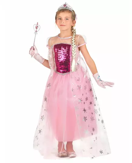 Pink princess costume and accessories for girls, Size: 8-10 years