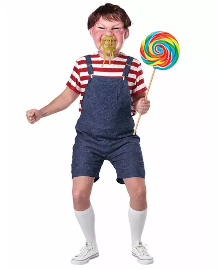Deluxe adult snotty boy costume, Size: Small/Medium