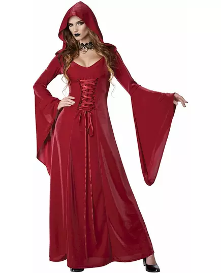 Gothic costume red dress for women, Size: X-Small (36/38)