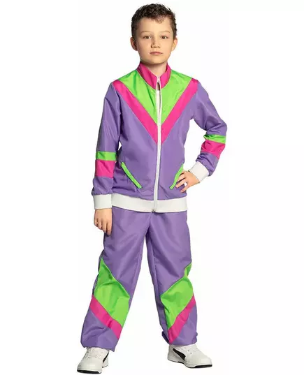 Retro joggekostyme til barn, Størrelse: 10–12 år (140 – 152 cm)