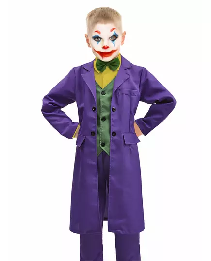 Joker costume for children, Size: 8-10 years