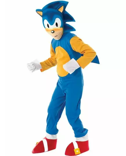 Luksuriøst Sonic-kostyme til barn, Størrelse: 3–4 år (90–104 cm)