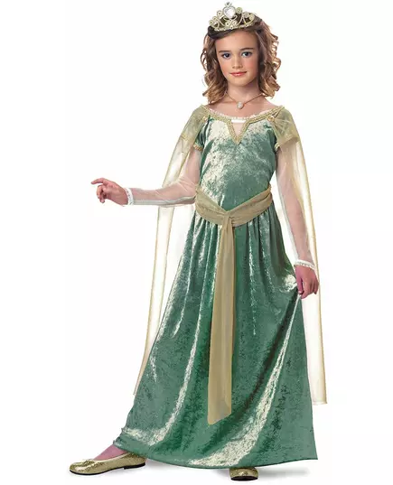 Luxury Queen Guinevere costume for girls, Size: 12-14 years (155 cm)