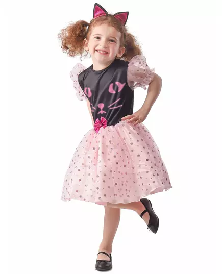 Cat dress costume for girls, Size: 3-4 years (92-104 cm)