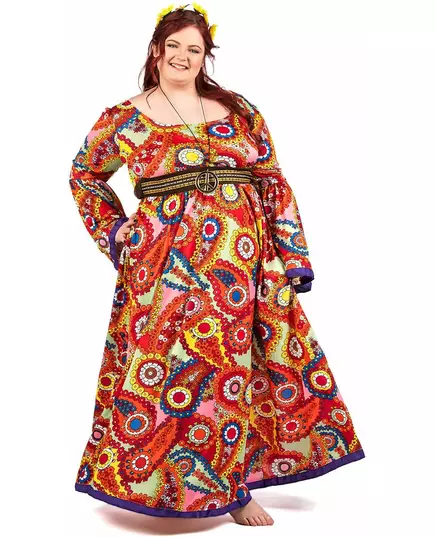 Plus size hippie dress costume for women, Size: XXX-Large