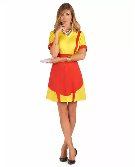Women's US diner waitress costume, Size: Small/Medium