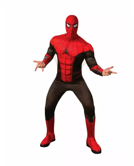 Spiderman No Way Home Deluxe Herrekostyme, Størrelse: XL