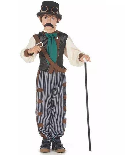 Steampunk dandy costume for children, Size: 4-6 years (110-120 cm)