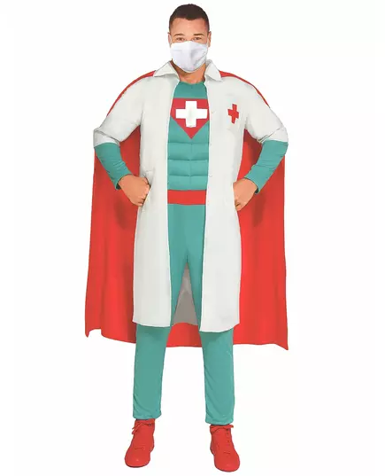 Superdoktorkostyme til menn, Størrelse: L(52-54)