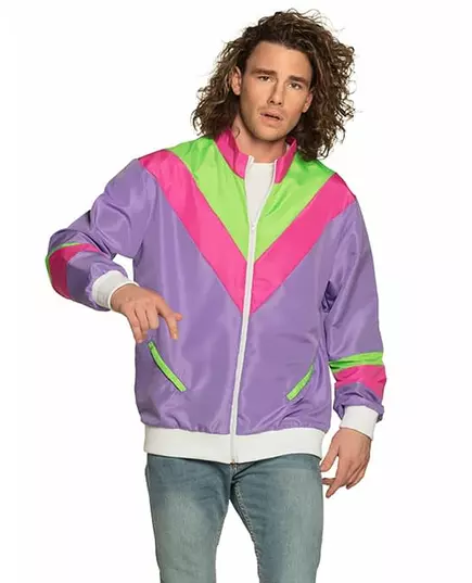 Men's retro jogging jacket, Size: Large