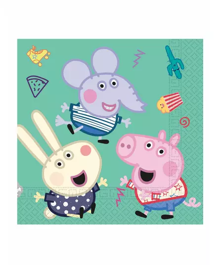 20 Peppa Gris papirservietter 33 x 33 cm, bilde 2