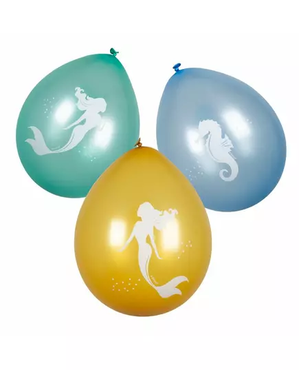 6 havfrue-laguneballonger 25 cm, bilde 2